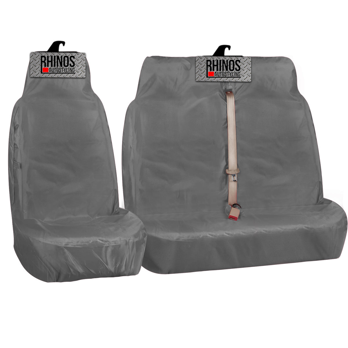 Heavy Duty Single and Double Passenger Van Seat Covers - 2+1 - Blue