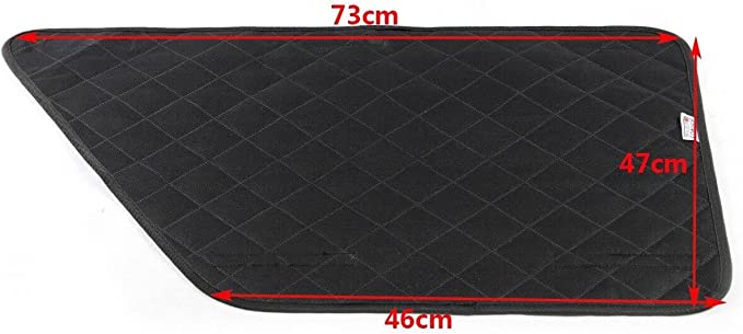 Quilted Heavy Duty Waterproof Protector Anti-Scratch Side Barrier Guard Kids Dog Cat Pet Car Interior Door Covers Pair