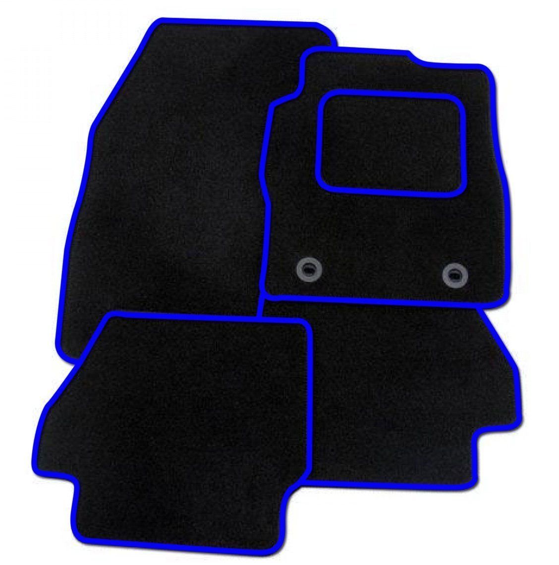 Honda S2000 Roadster (1999-2009) - TAILORED CARPET CAR MATS BLACK MAT (TRIM COLOURS AVAILABLE)