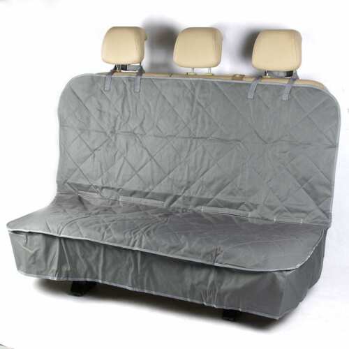 Heavy Duty Grey Premium Quilted Dog Cat Pet Hammock Rear Seat Cover